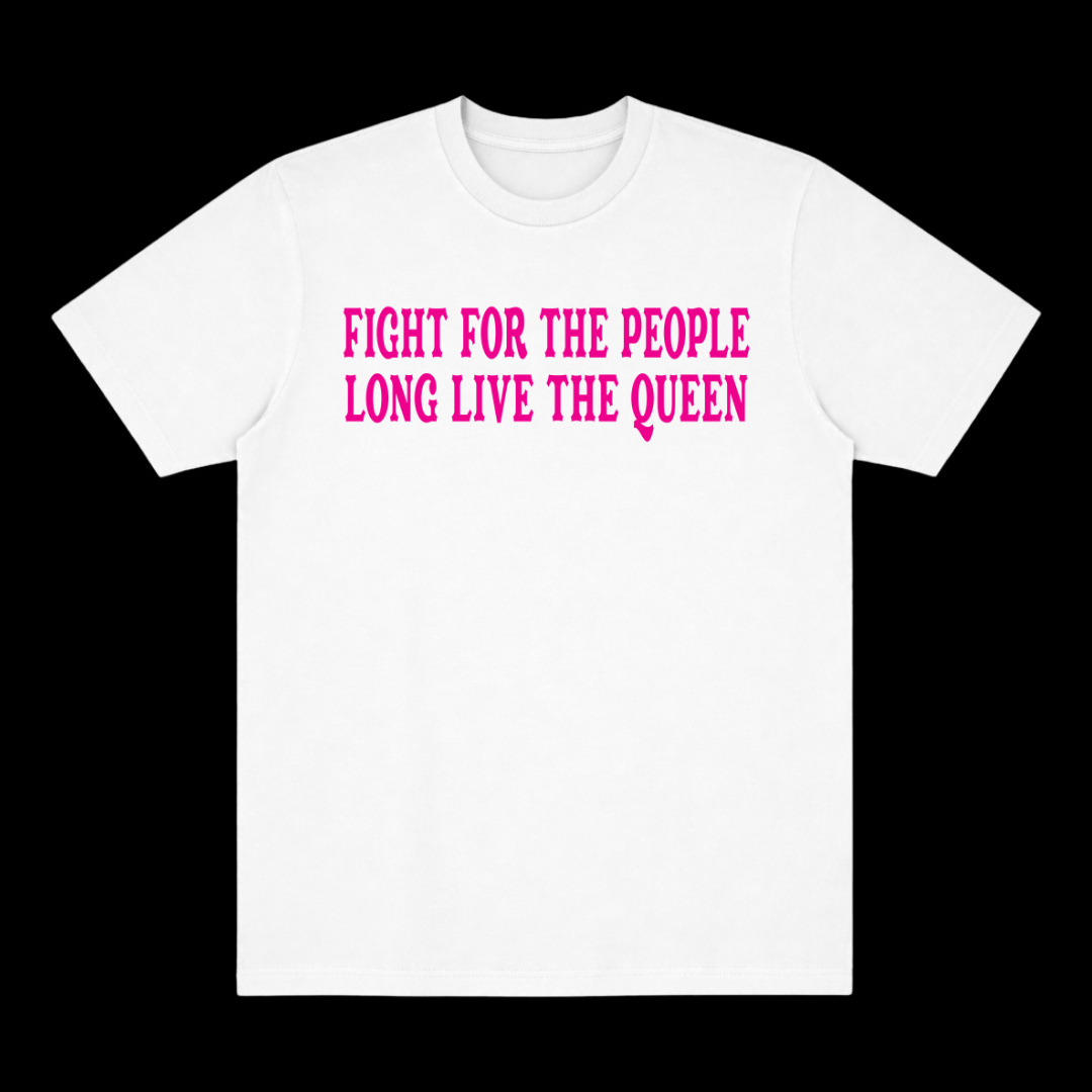 LONG LIVE DOLLY CLASSIC TEE (FRONT ONLY) - PINK TEXT
