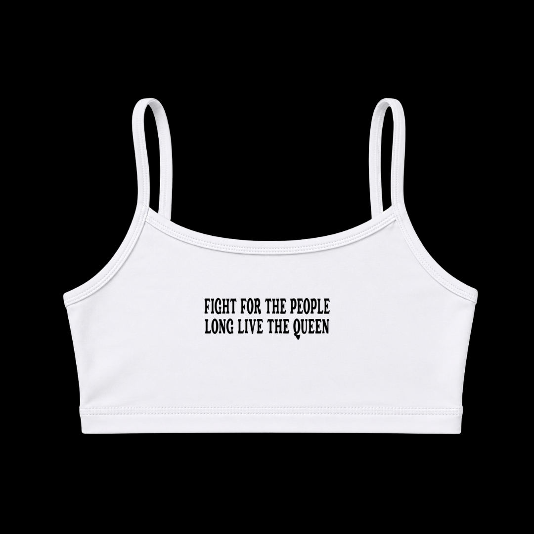 LONG LIVE DOLLY BRALETTE - TEXT