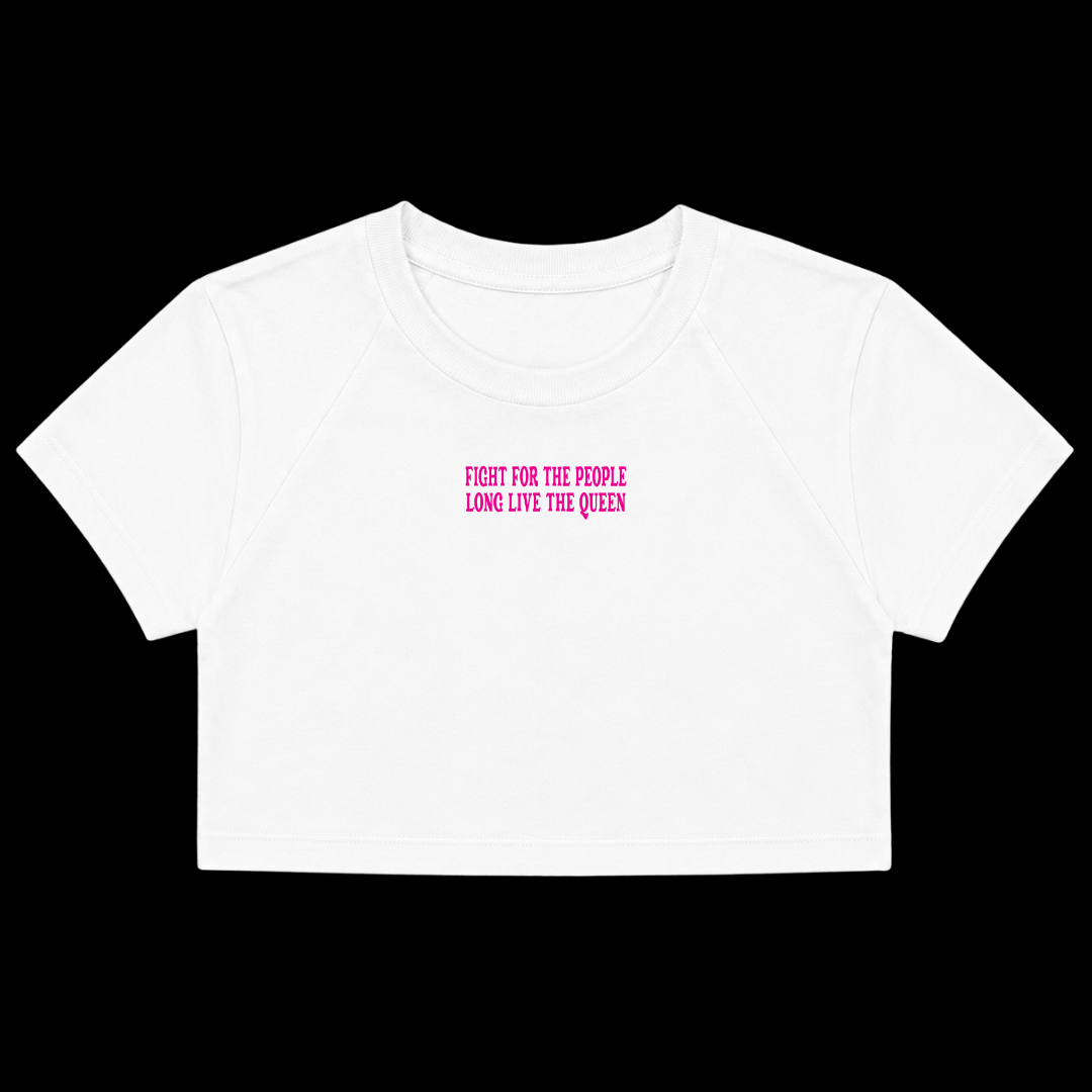 LONG LIVE DOLLY BABY TEE (FRONT ONLY) - PINK TEXT