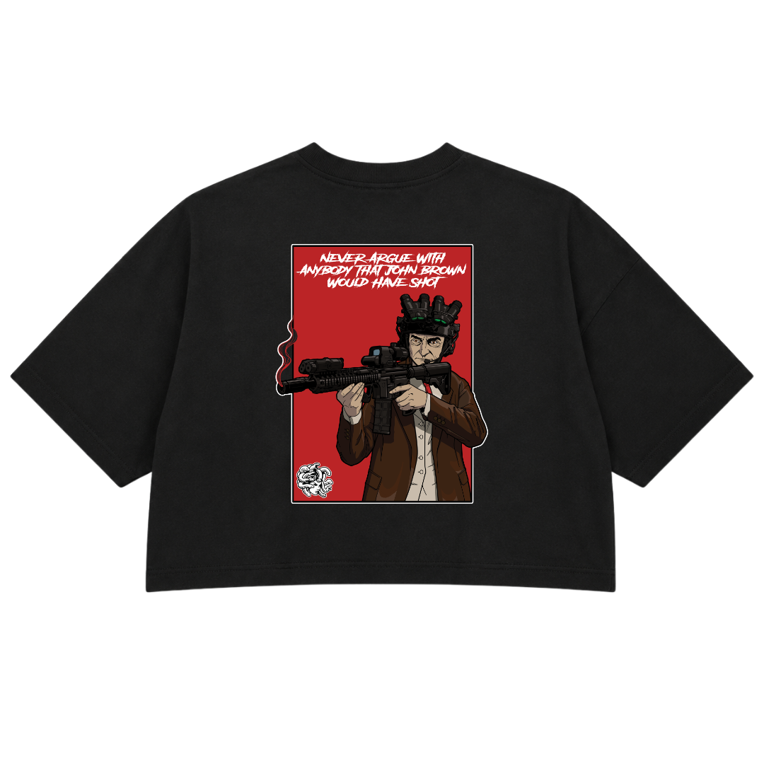THE RAIDER PREMIUM CROP TEE (DOUBLE SIDED)