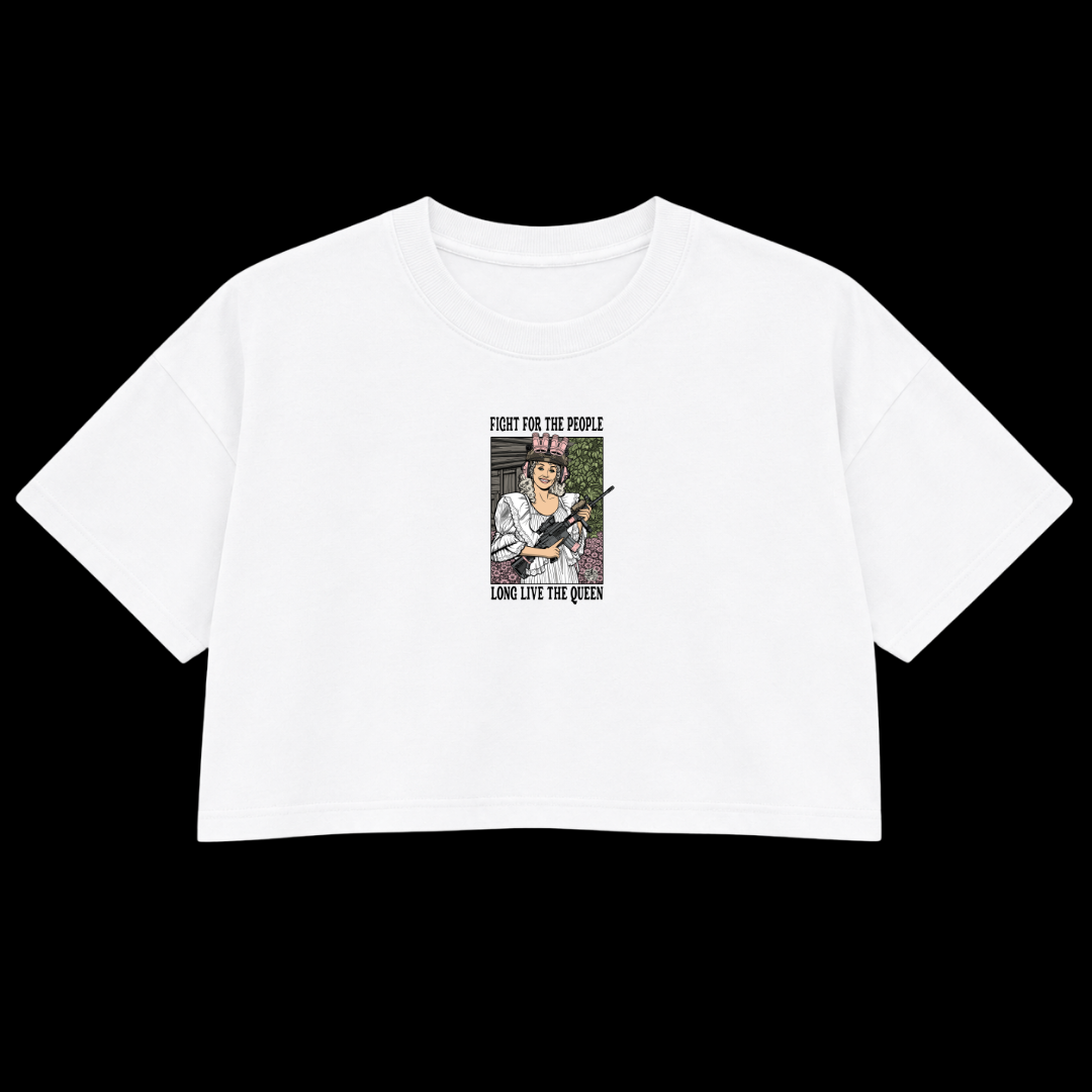 LONG LIVE DOLLY PREMIUM CROP TEE (DOUBLE SIDED)