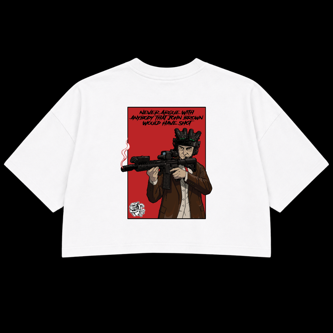 THE RAIDER PREMIUM CROP TEE (DOUBLE SIDED)