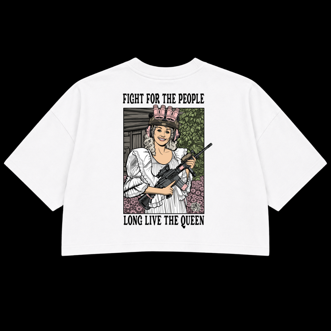 LONG LIVE DOLLY PREMIUM CROP TEE (DOUBLE SIDED)