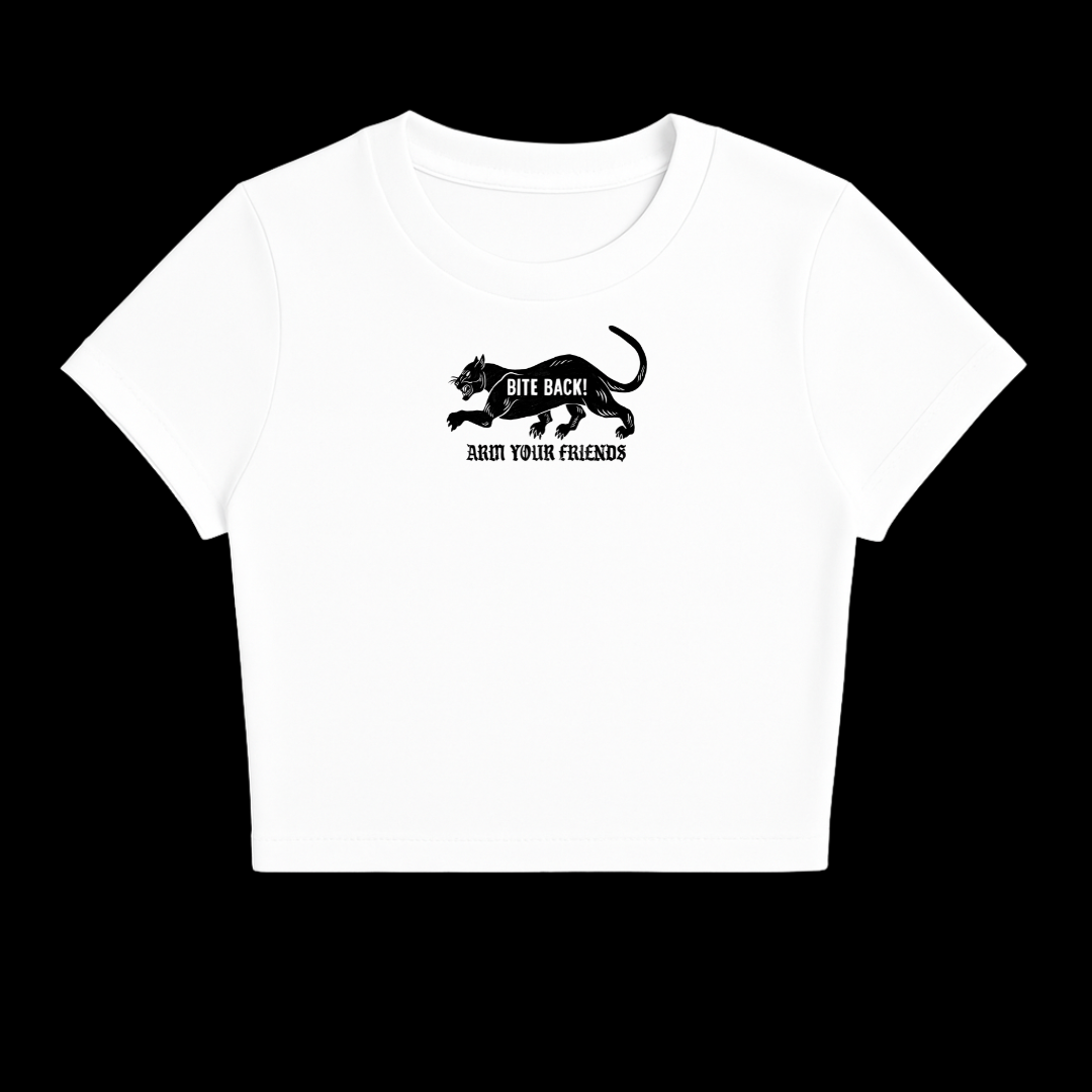 BITE BACK BABY TEE (WHITE)