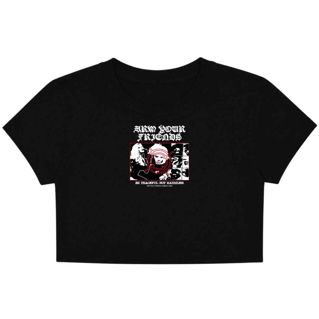 BE PEACEFUL NOT HARMLESS BABY TEE (FRONT ONLY)
