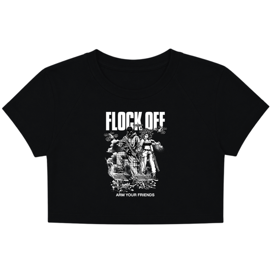 FLOCK OFF BABY TEE (FRONT ONLY)