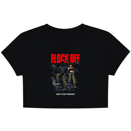FLOCK OFF BABY TEE (FRONT ONLY) - COLORED