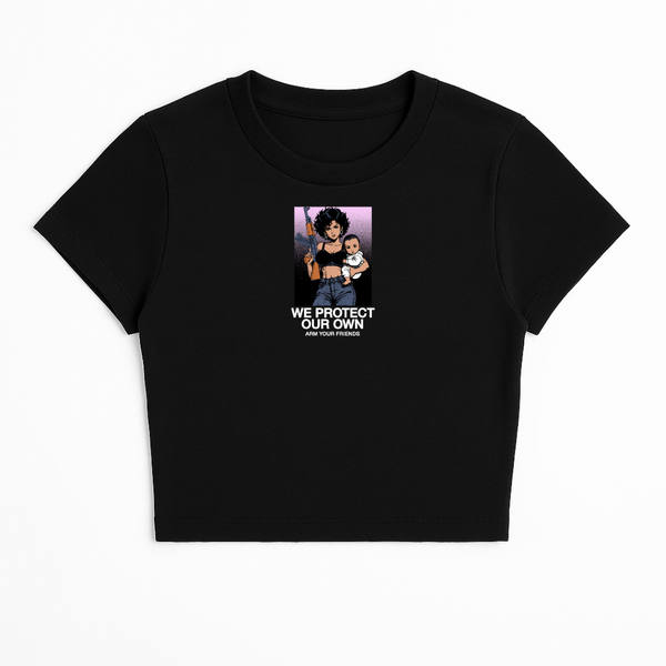 WE PROTECT OUR OWN BABY TEE - COLORED (FRONT ONLY)