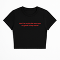 MY G*N IS WAY SCARIER BABY TEE RED