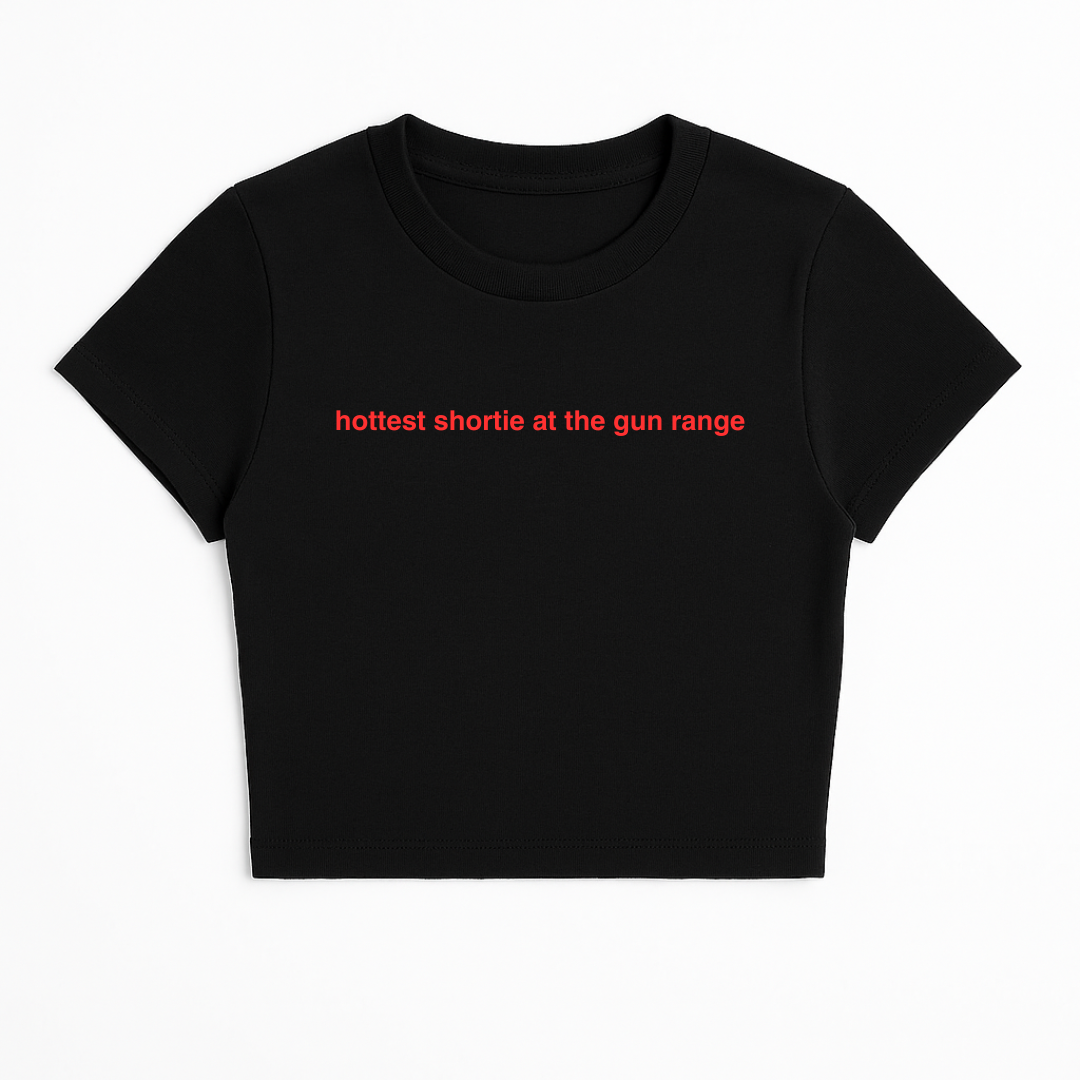 HOTTEST SHORTIE AT THE G*N RANGE BABY TEE RED