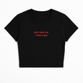 DON'T BULLY ME I HAVE A G*N BABY TEE RED