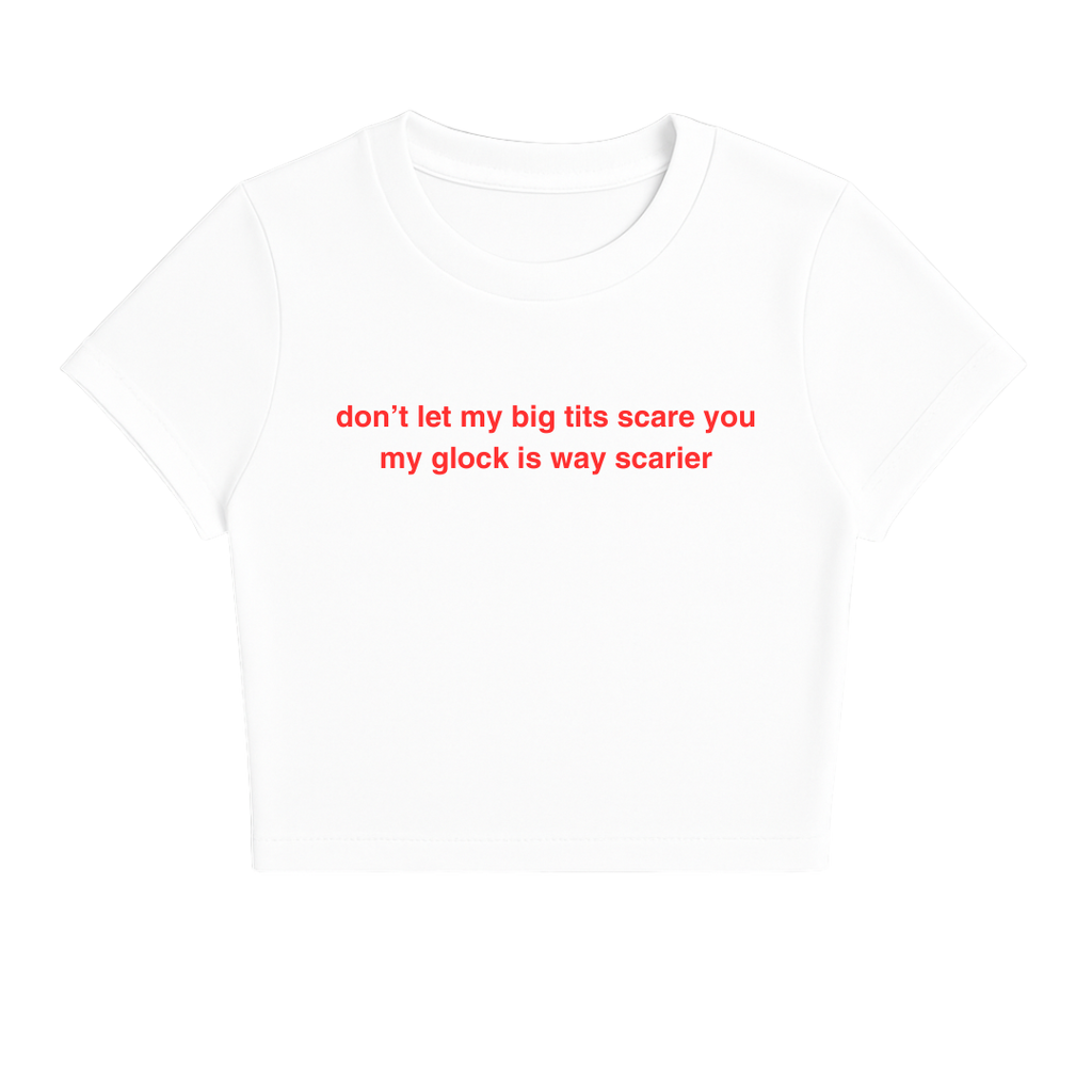 MY G*N IS WAY SCARIER BABY TEE RED