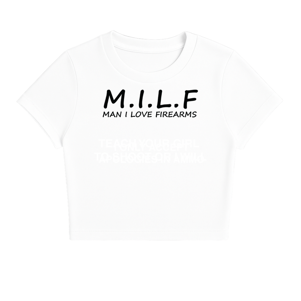 M.I.L.F BABY TEE (MONOCHROME)