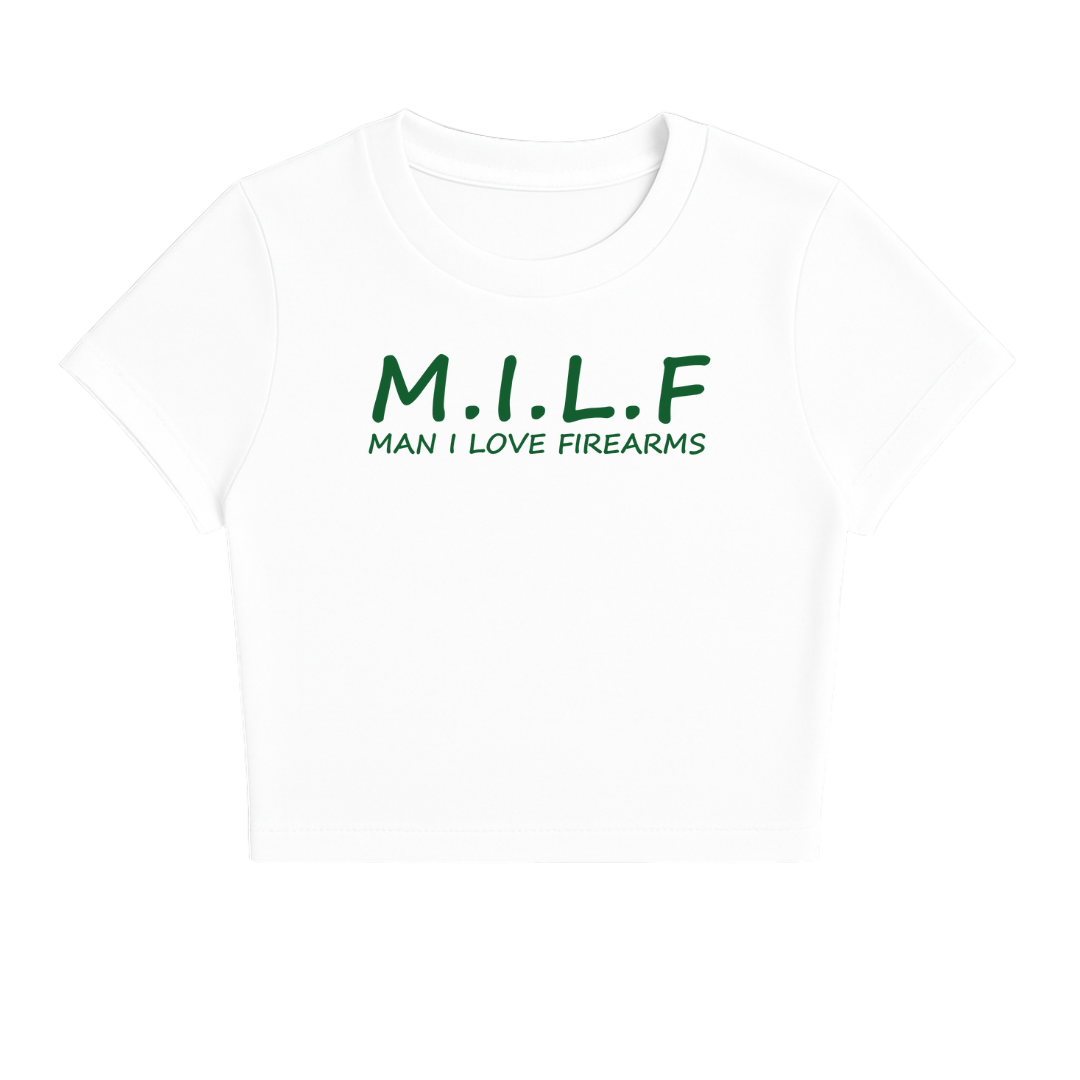 M.I.L.F BABY TEE (GREEN FONT)