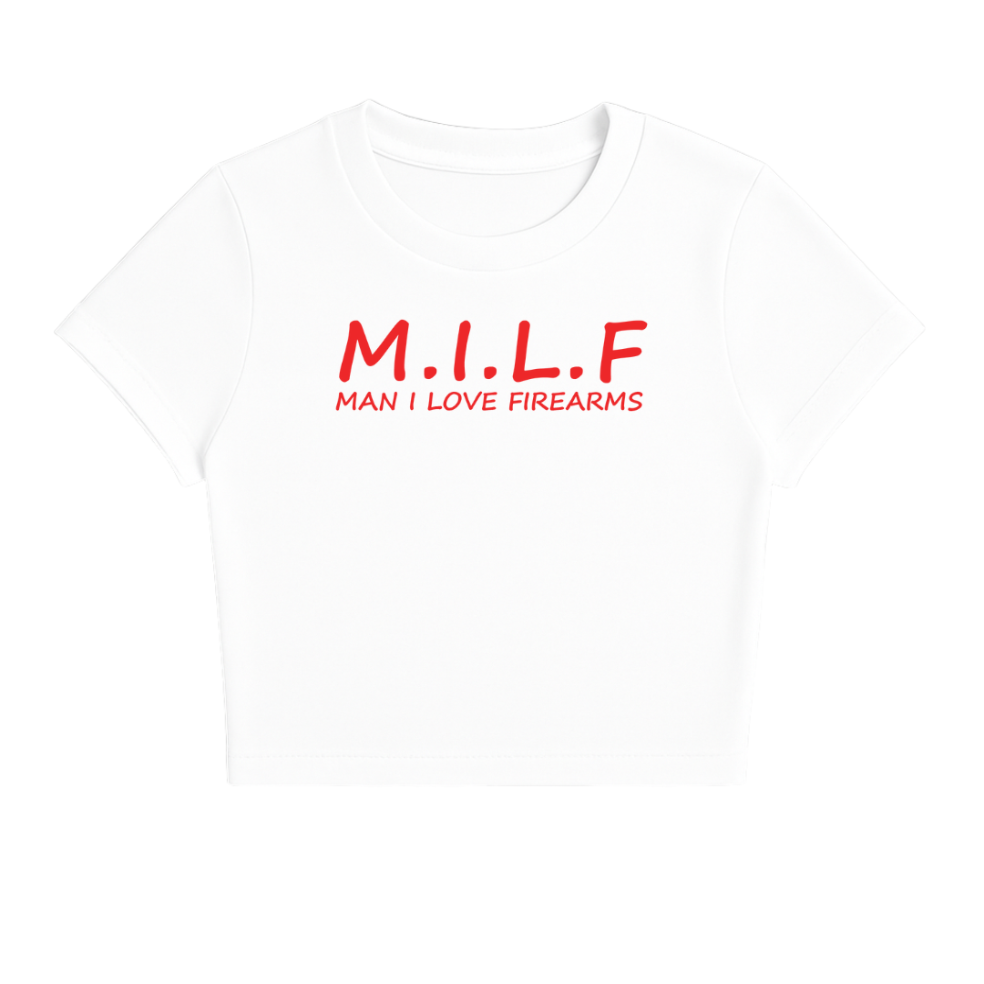 M.I.L.F BABY TEE (RED FONT)