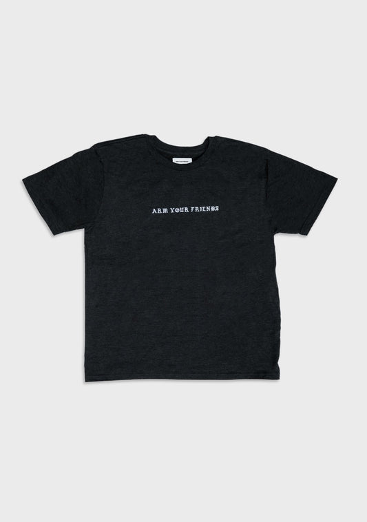ARM YOUR FRIENDS BASIC TEE IN BLACK