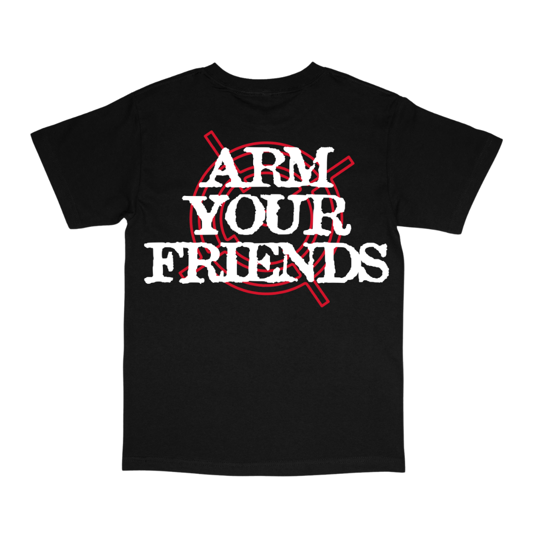 BE PEACEFUL NOT HARMLESS CLASSIC TEE (FRONT + BACK)