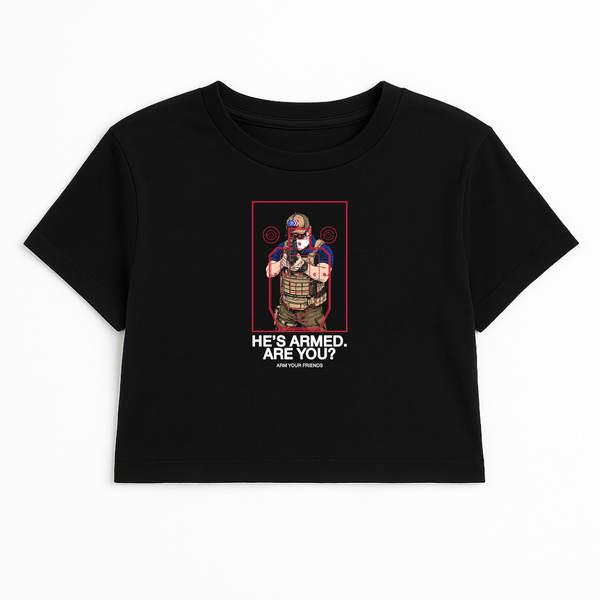 KHAKI KLAN CROP TEE (FRONT ONLY)