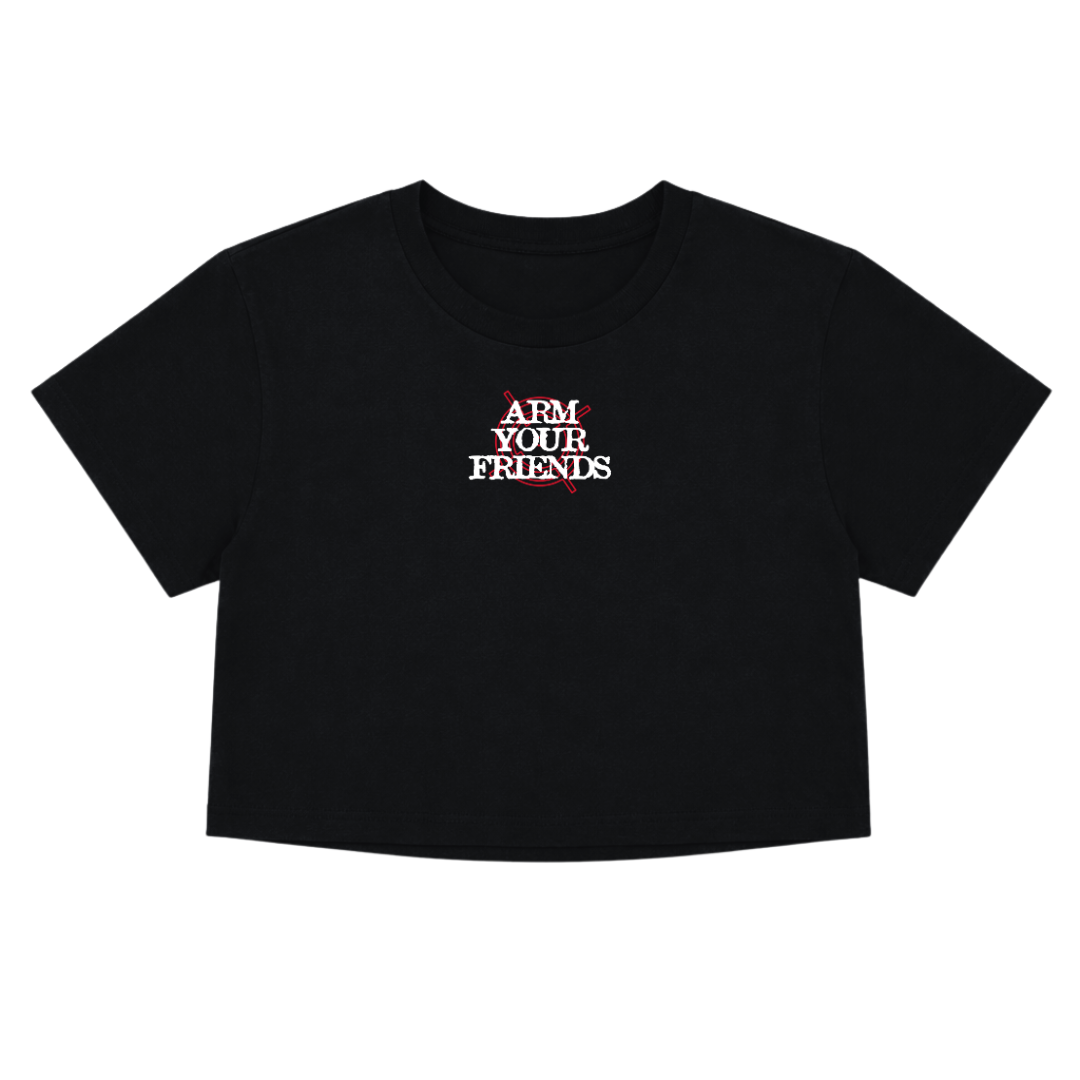 BE PEACEFUL NOT HARMLESS CROP TEE (DOUBLE SIDED)