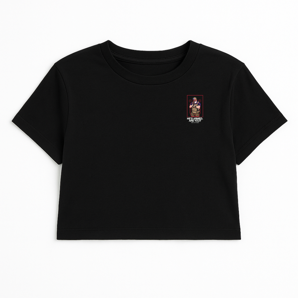 KHAKI KLAN CROP TEE (DOUBLE SIDED)