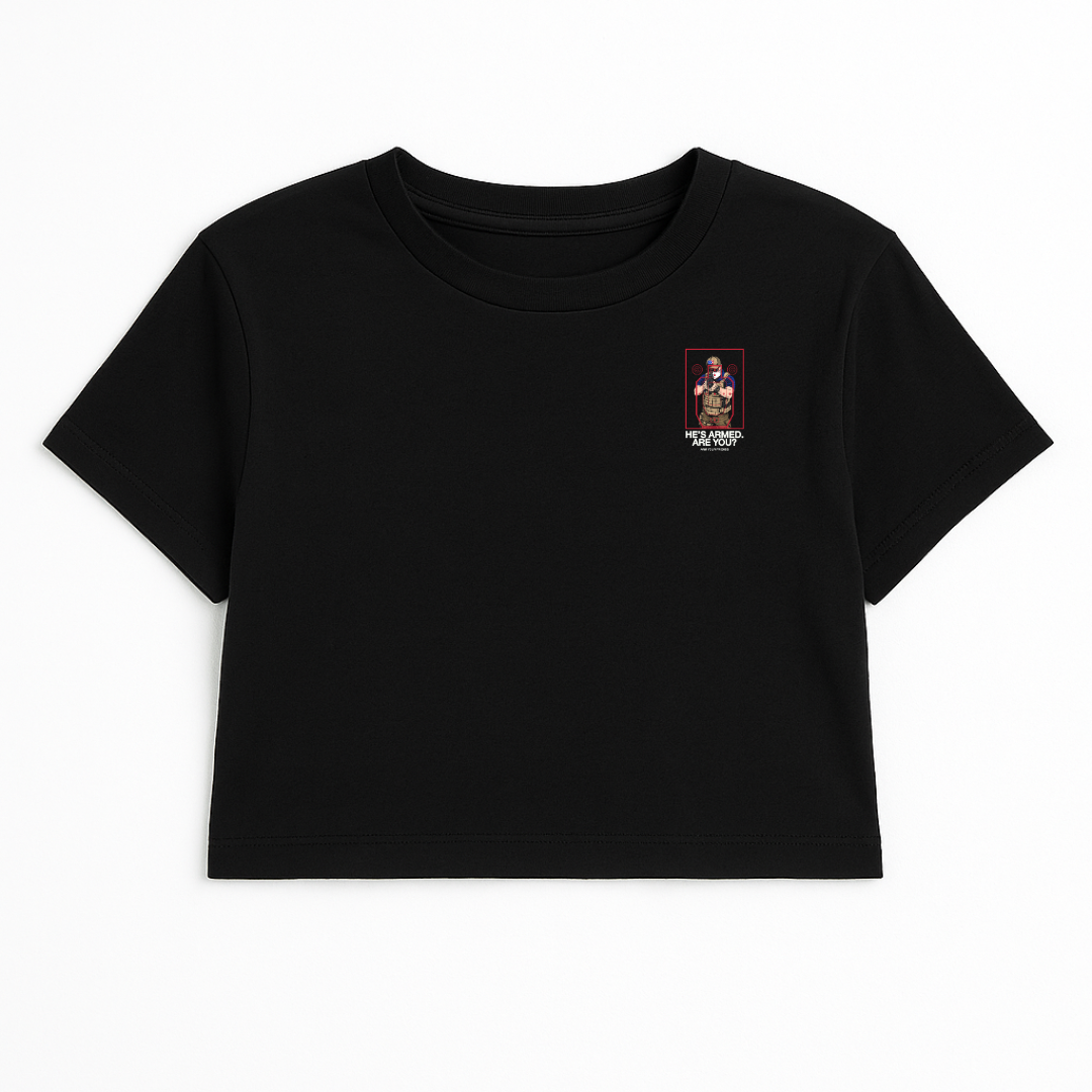 KHAKI KLAN CROP TEE (DOUBLE SIDED)