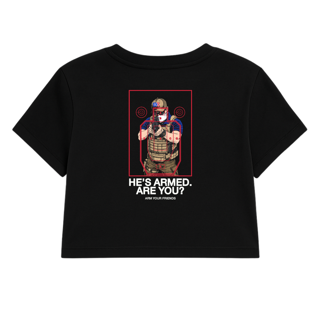 KHAKI KLAN CROP TEE (DOUBLE SIDED)