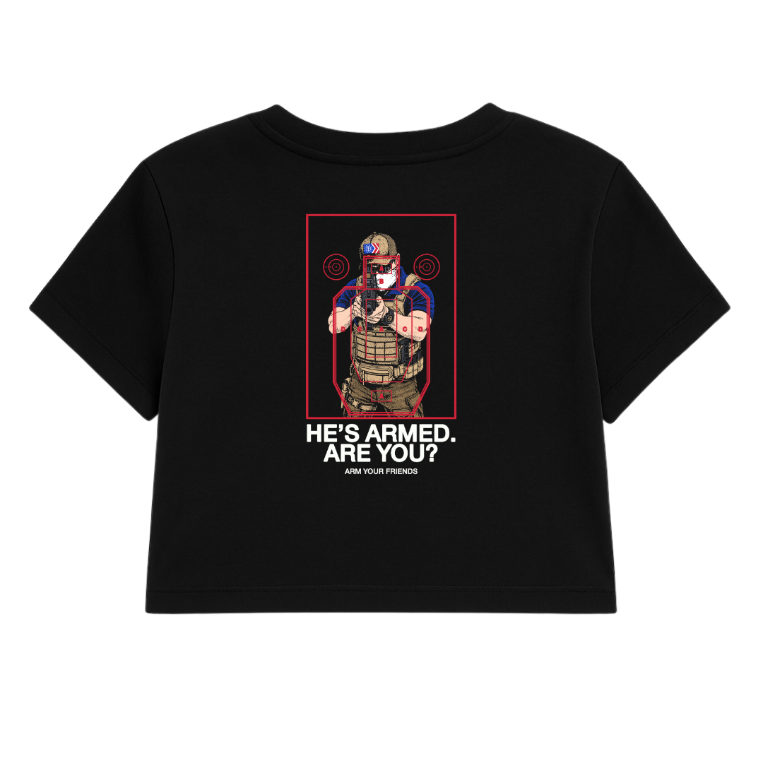 KHAKI KLAN CROP TEE (DOUBLE SIDED)