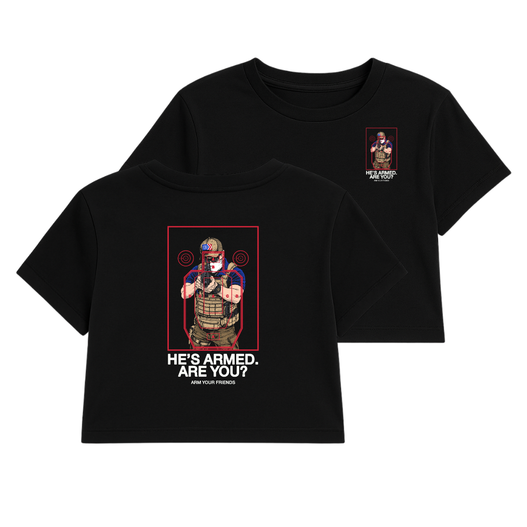 KHAKI KLAN CROP TEE (DOUBLE SIDED)