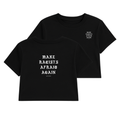 MRAA JUST TEXT CROP TEE (DOUBLE SIDED)