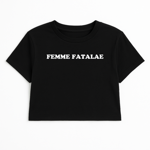 FEMME FATALAE CROP TEE (MONOCHROME)