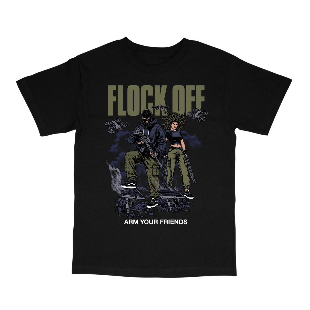 FLOCK OFF CLASSIC TEE (FRONT ONLY) - GREEN