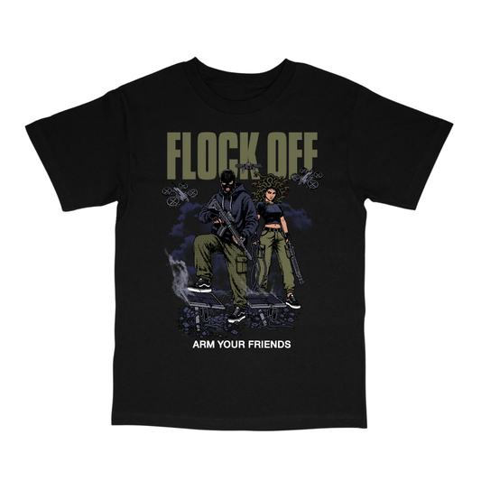 FLOCK OFF CLASSIC TEE (FRONT ONLY) - GREEN