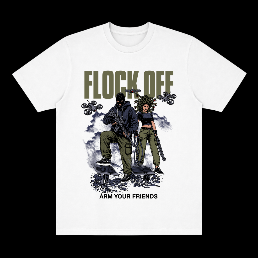 FLOCK OFF CLASSIC TEE (FRONT ONLY) - GREEN