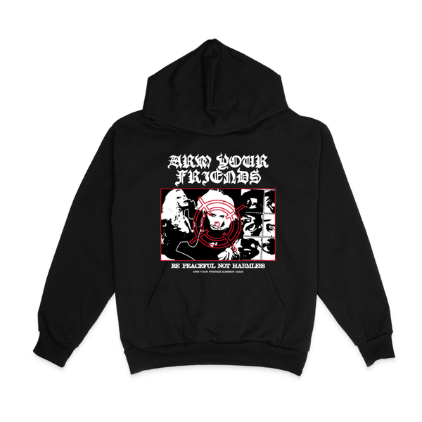 BE PEACEFUL NOT HARMLESS HOODIE (FRONT ONLY)