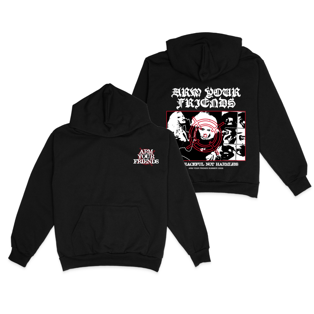 BE PEACEFUL NOT HARMELESS HOODIE (DOUBLE SIDED)