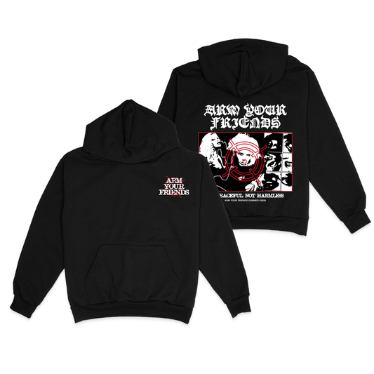 BE PEACEFUL NOT HARMELESS HOODIE (DOUBLE SIDED)