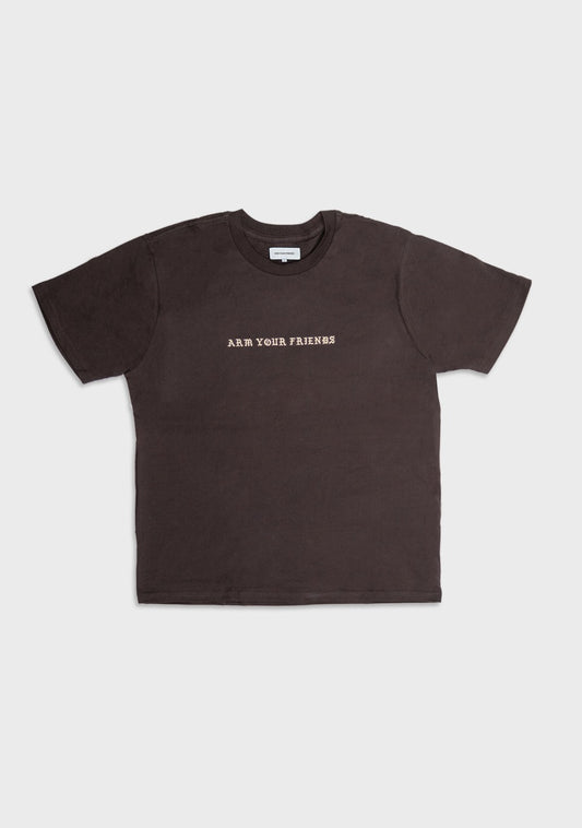 ARM YOUR FRIENDS BASIC TEE IN BROWN