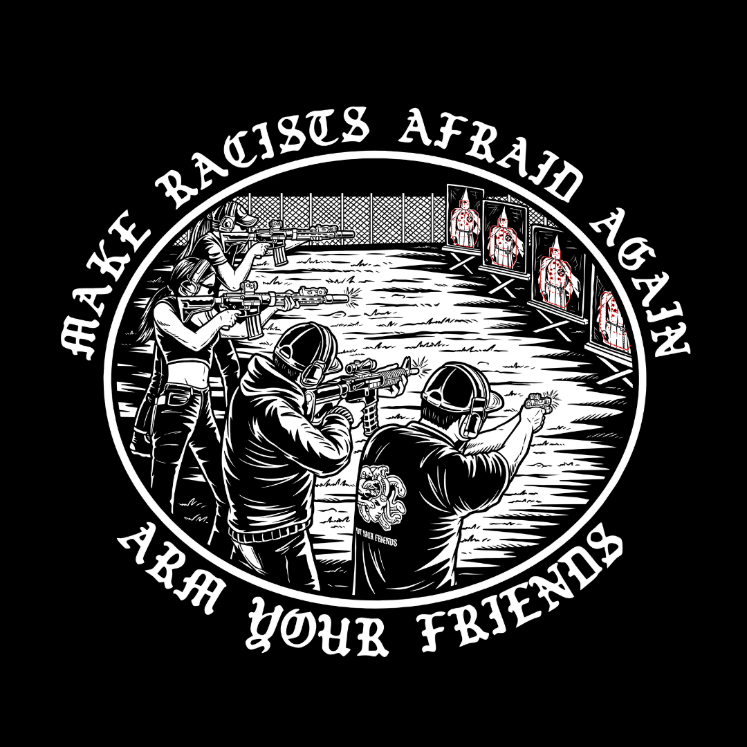 MAKE RACISTS AFRAID AGAIN ARTWORK STICKER