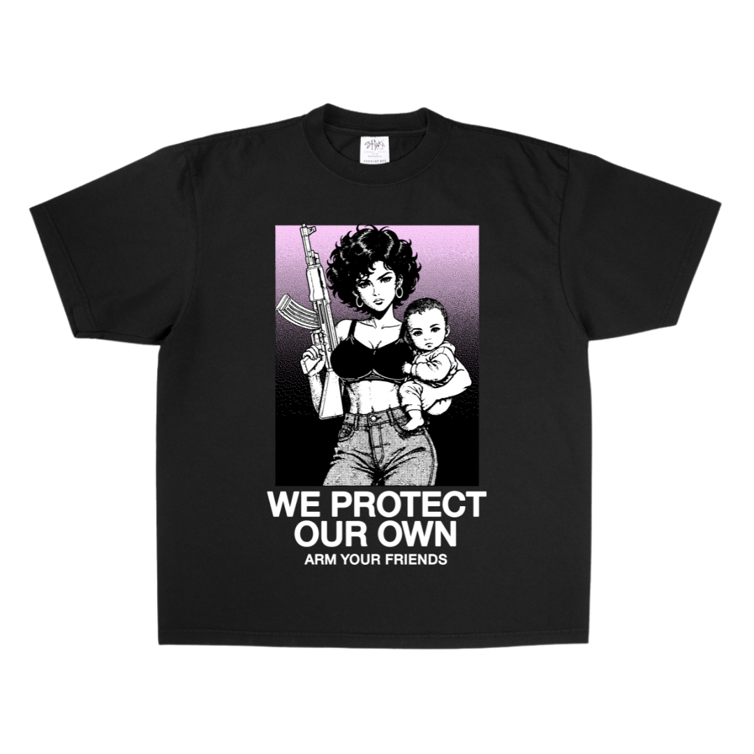 WE PROTECT OUR OWN OVERSIZE TEE NC (FRONT ONLY)