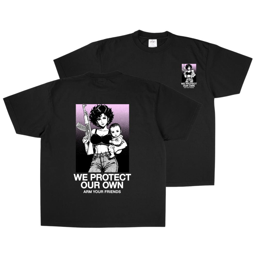 WE PROTECT OUR OWN NC OVERSIZE TEE (DOUBLE SIDED)