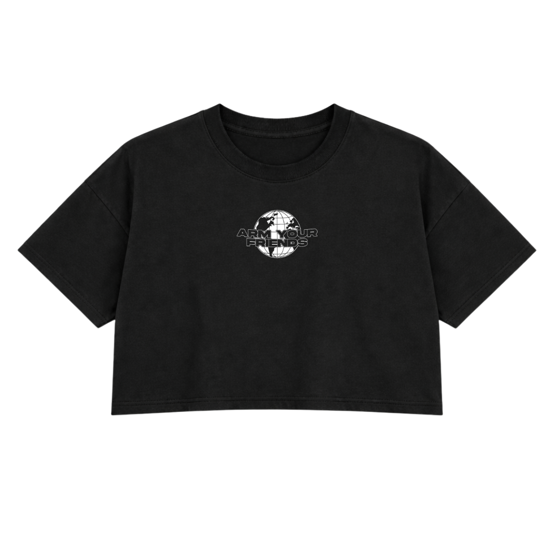 GLOBAL PREMIUM CROP TEE (DOUBLE SIDED)