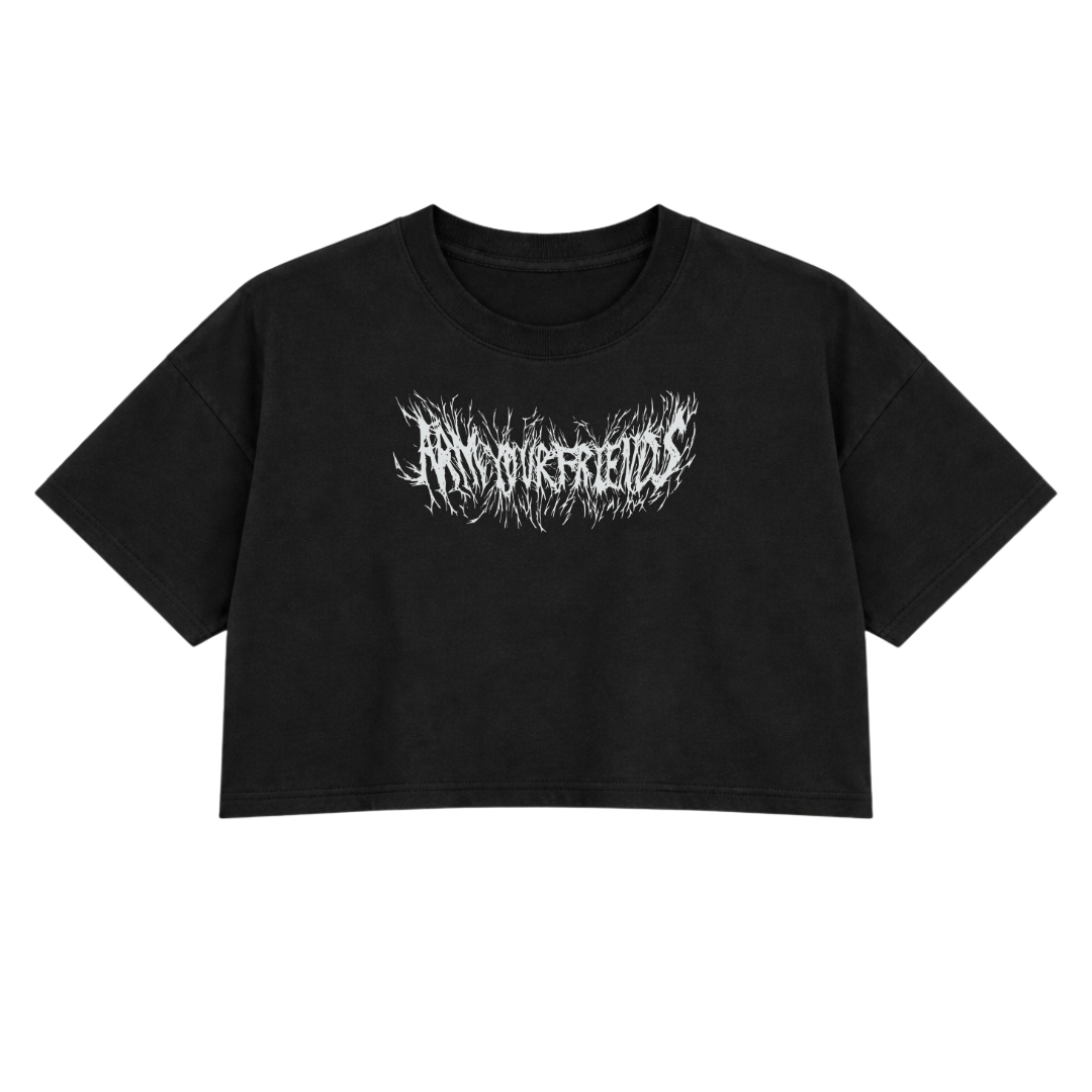 HEAVY METAL PREMIUM CROP TEE (DOUBLE SIDED)
