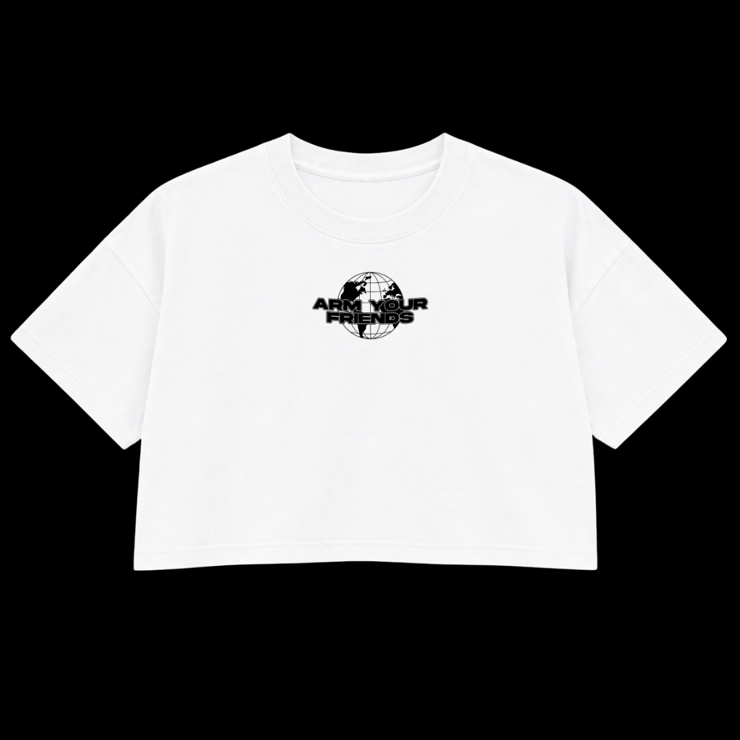 GLOBAL PREMIUM CROP TEE (DOUBLE SIDED)