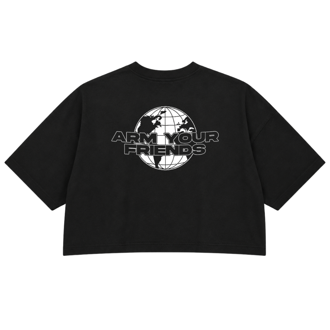 GLOBAL PREMIUM CROP TEE (DOUBLE SIDED)