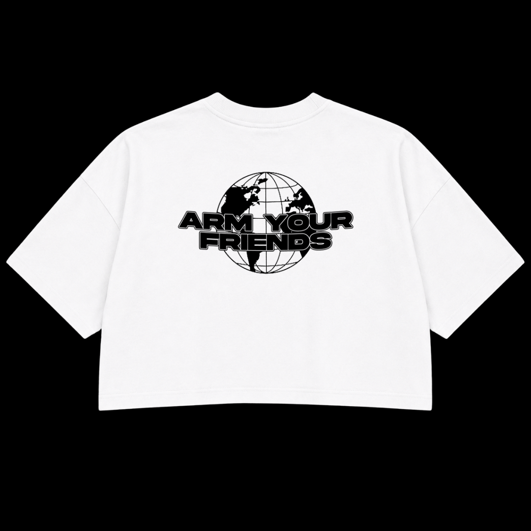 GLOBAL PREMIUM CROP TEE (DOUBLE SIDED)