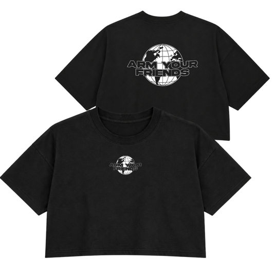 GLOBAL PREMIUM CROP TEE (DOUBLE SIDED)