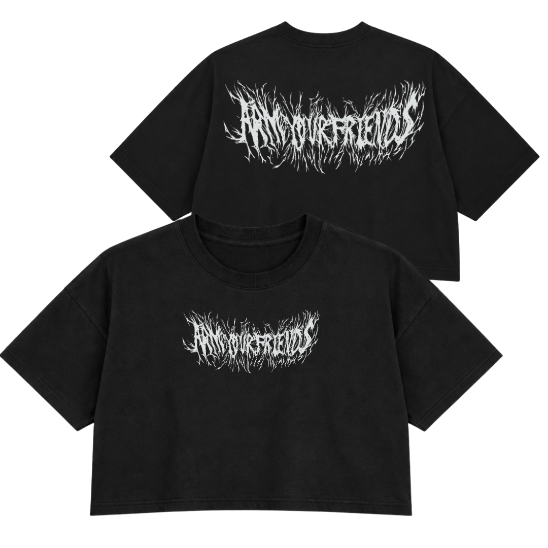 HEAVY METAL PREMIUM CROP TEE (DOUBLE SIDED)