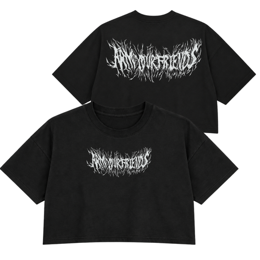 HEAVY METAL PREMIUM CROP TEE (DOUBLE SIDED)