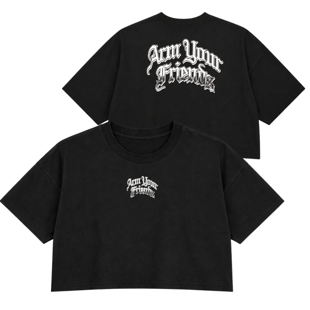 THE HOMIES PREMIUM CROP TEE (DOUBLE SIDED)