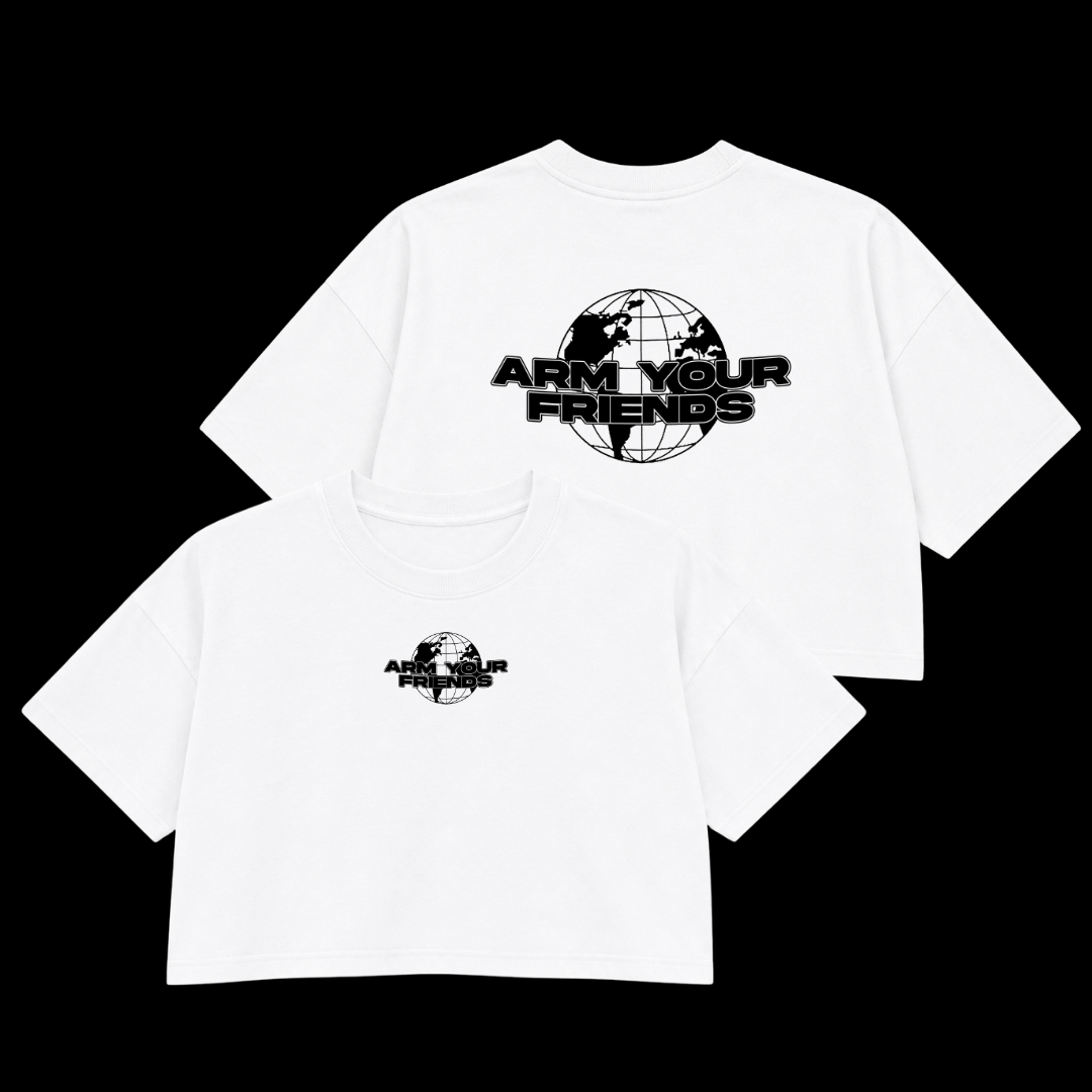 GLOBAL PREMIUM CROP TEE (DOUBLE SIDED)